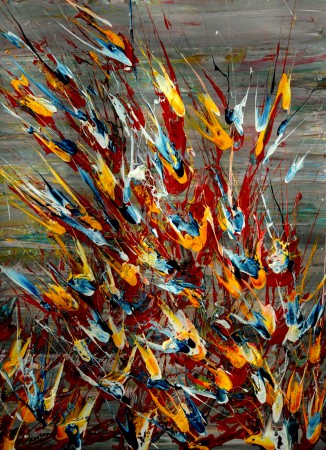▷ Painting Marcher sur un tapis de feuilles sèches by Rousseau Patrick